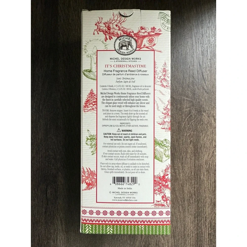 Michel Design Works Its Christmastime Home‎ Fragrance Reed Diffuser  100 ML
